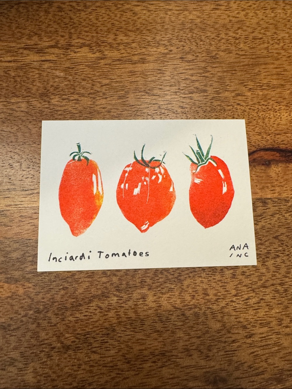 Inciardi - Tomato - Mini Print